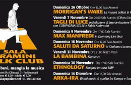 SALA ARAMINI FOLK CLUB 2014/2015 Le prime anticipazioni sulla nuova stagione di concerti