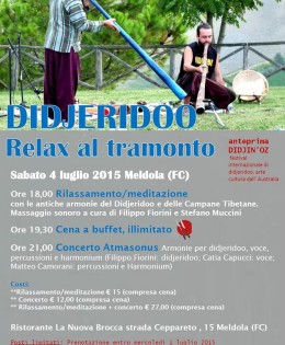 Workshop, apericena e concerto – Il Didjeridoo protagonista alla Nuova Brocca