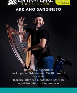 17/12 /2017 Adriano Sangineto presenta Synantys all’ENTROTERRE FOLK CLUB