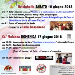 16 17 Giugno 2018 A Brisighella la Festa della Pace