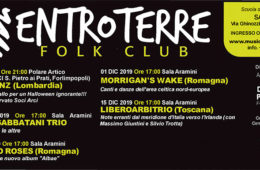 31 Ottobre – 15 Dicembre 2019 ENTROTERRE FOLK CLUB – Tutto il programma