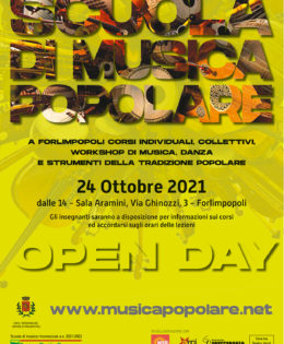 Scuola di musica Popolare 2021 2022. Si riparte! Ecco tutti i corsi