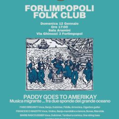 12/01/2025 Paddy goes to Amerikay dal vivo al Forlimpopoli Folk Club